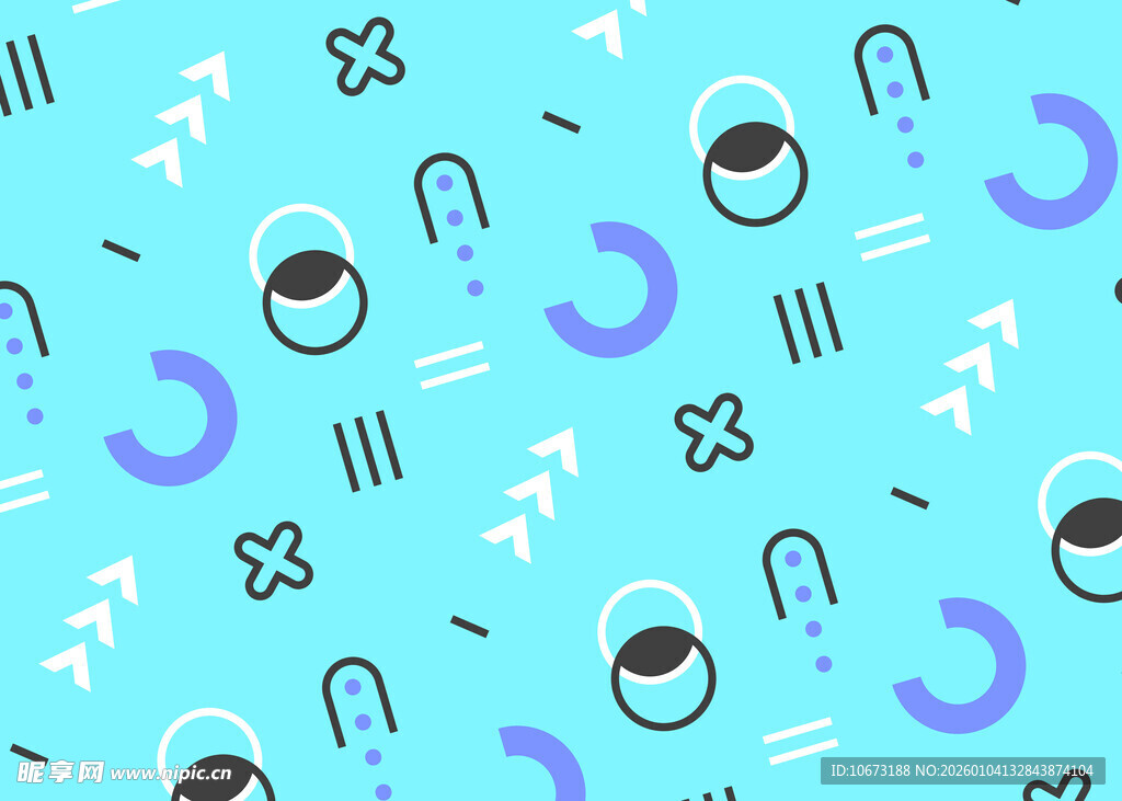 蓝色简约几何图案背景