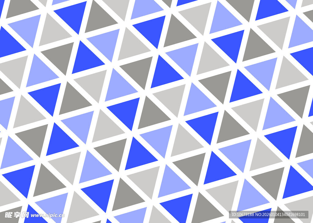 蓝灰几何三角图案背景