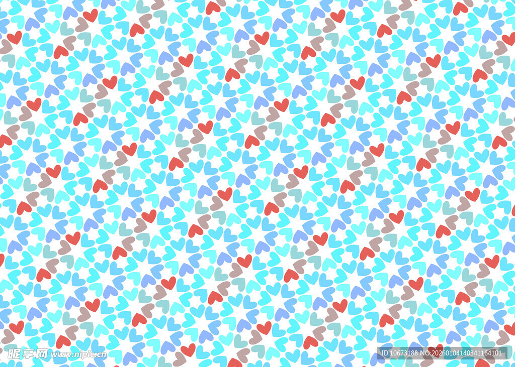 蓝底多彩几何图案纹理