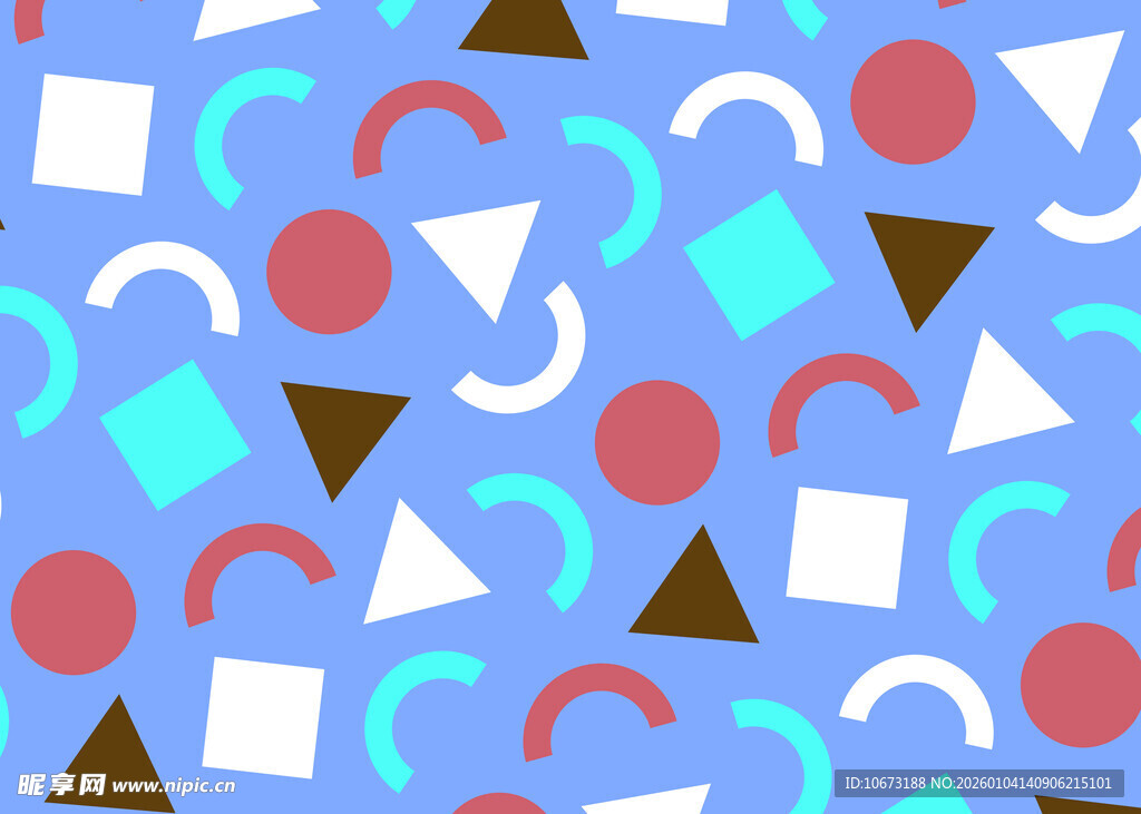 几何图案蓝色背景纹理