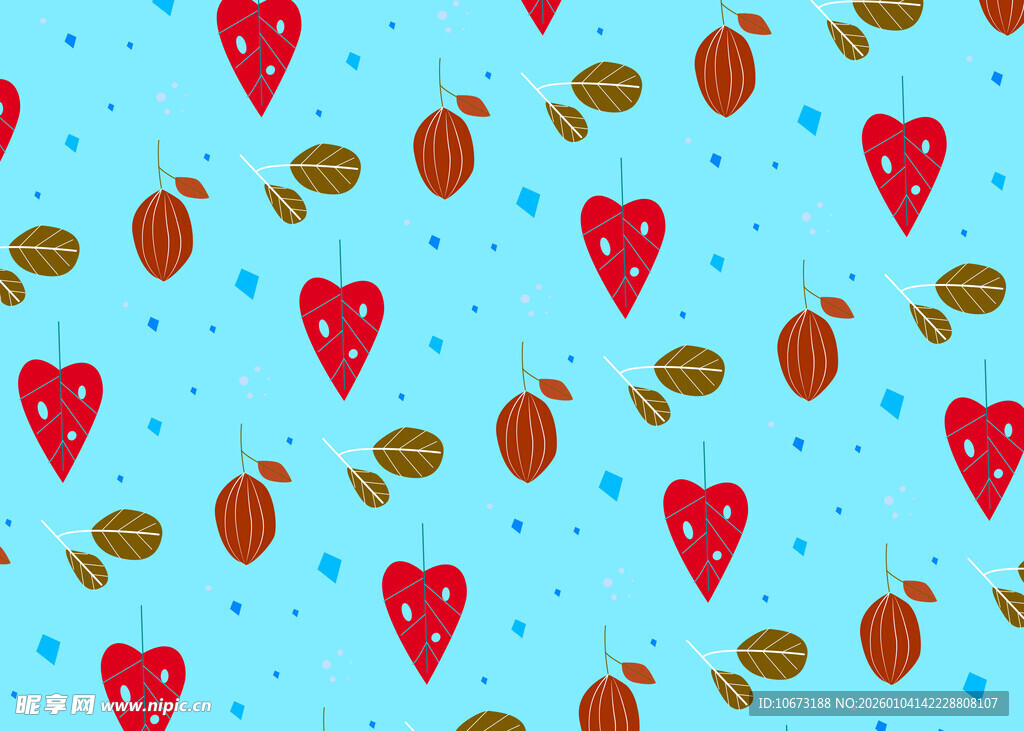 爱心咖啡豆图案背景图