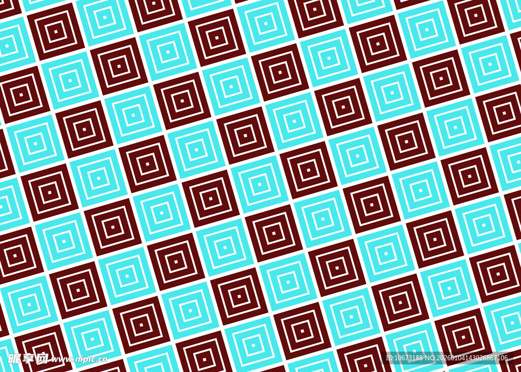 蓝棕相间几何图案背景