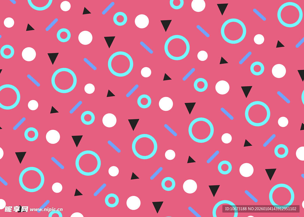 粉色几何图案无缝背景
