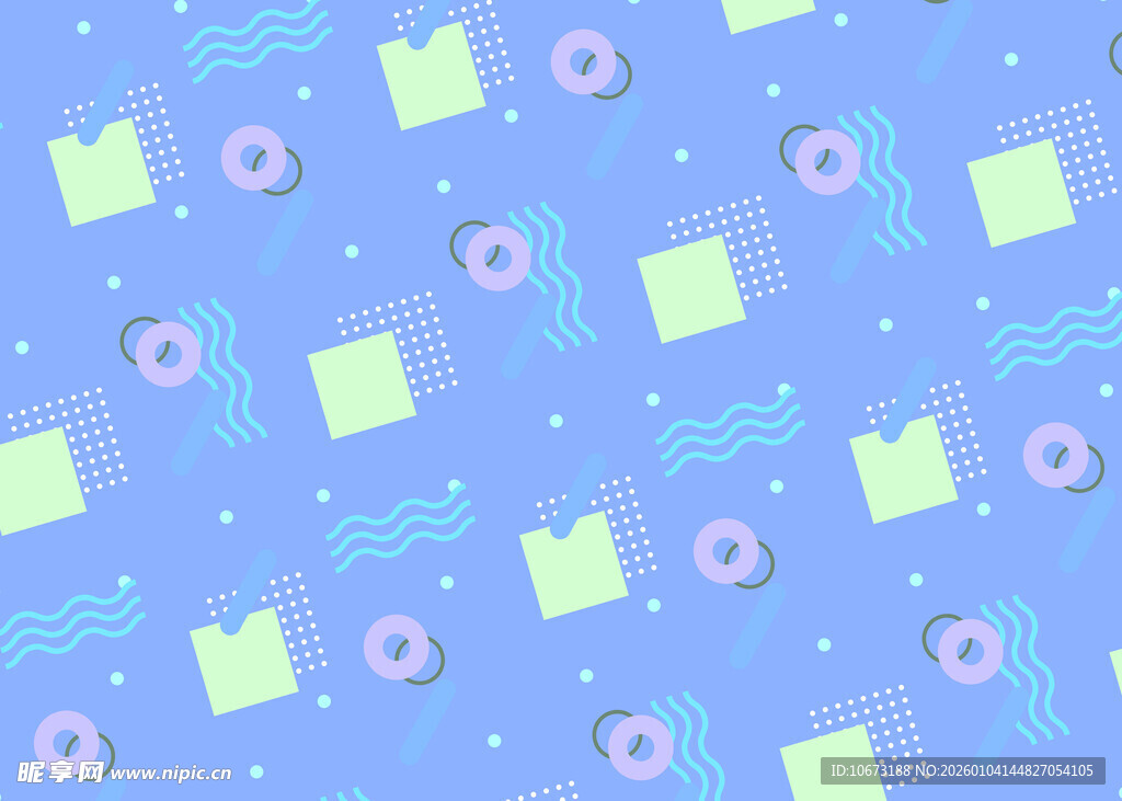 浅蓝色卡通图案背景