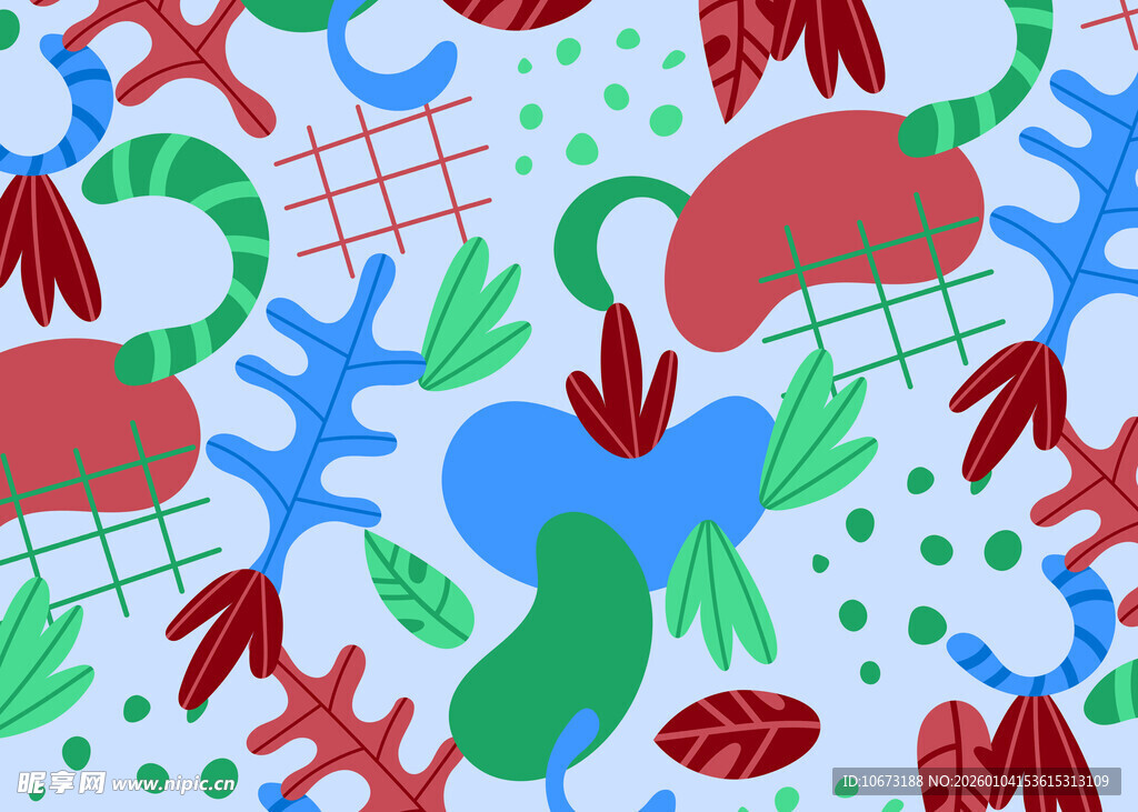 多彩抽象几何图案背景