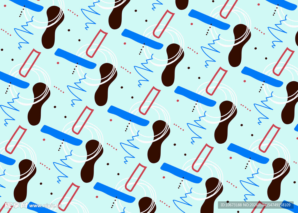 文具图案背景设计素材