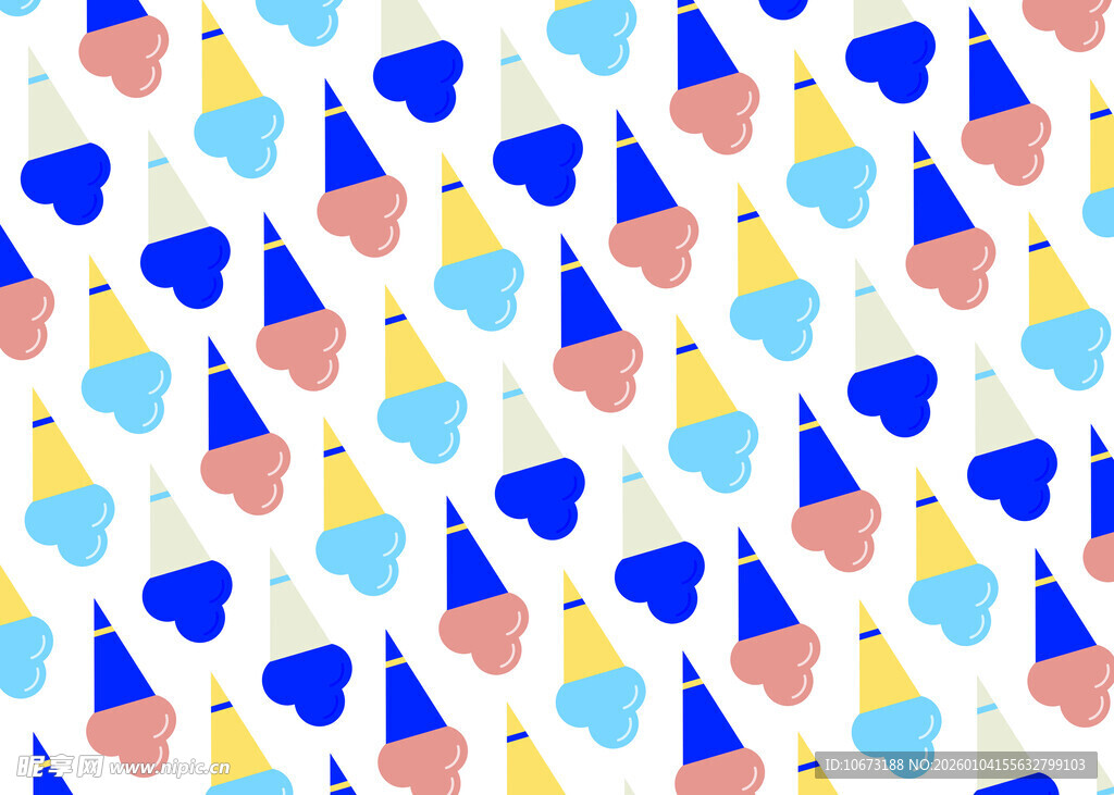 多彩三角几何图案背景