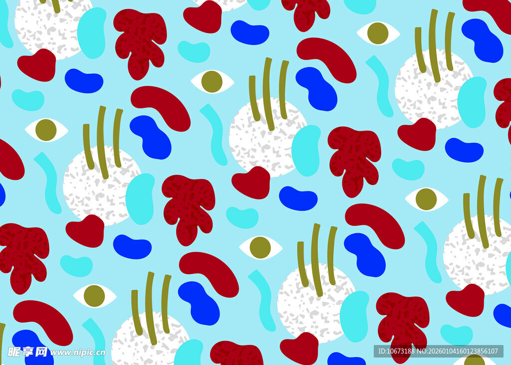 圣诞风多彩图案背景