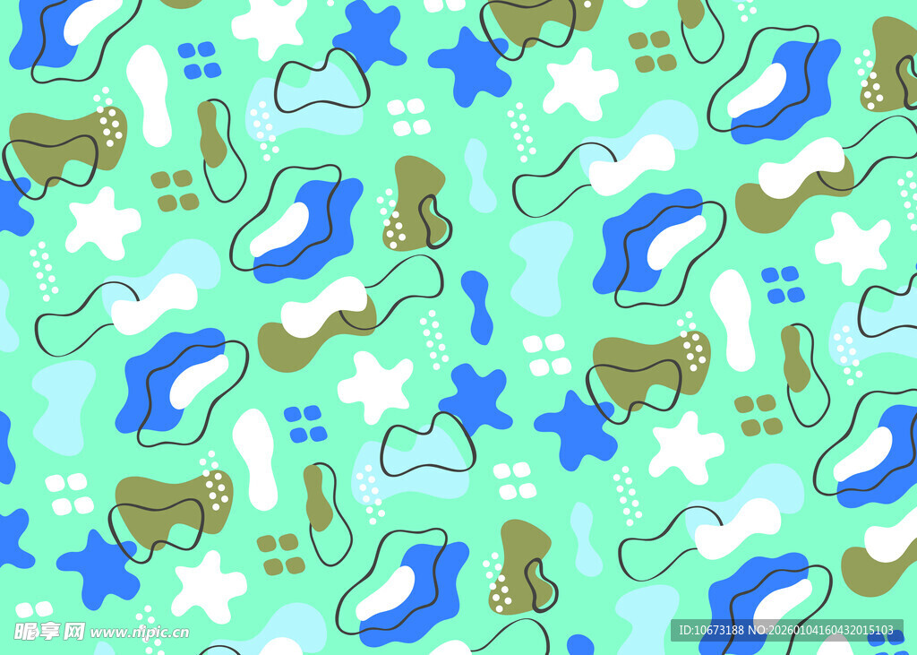 冰鞋雪花图案背景设计