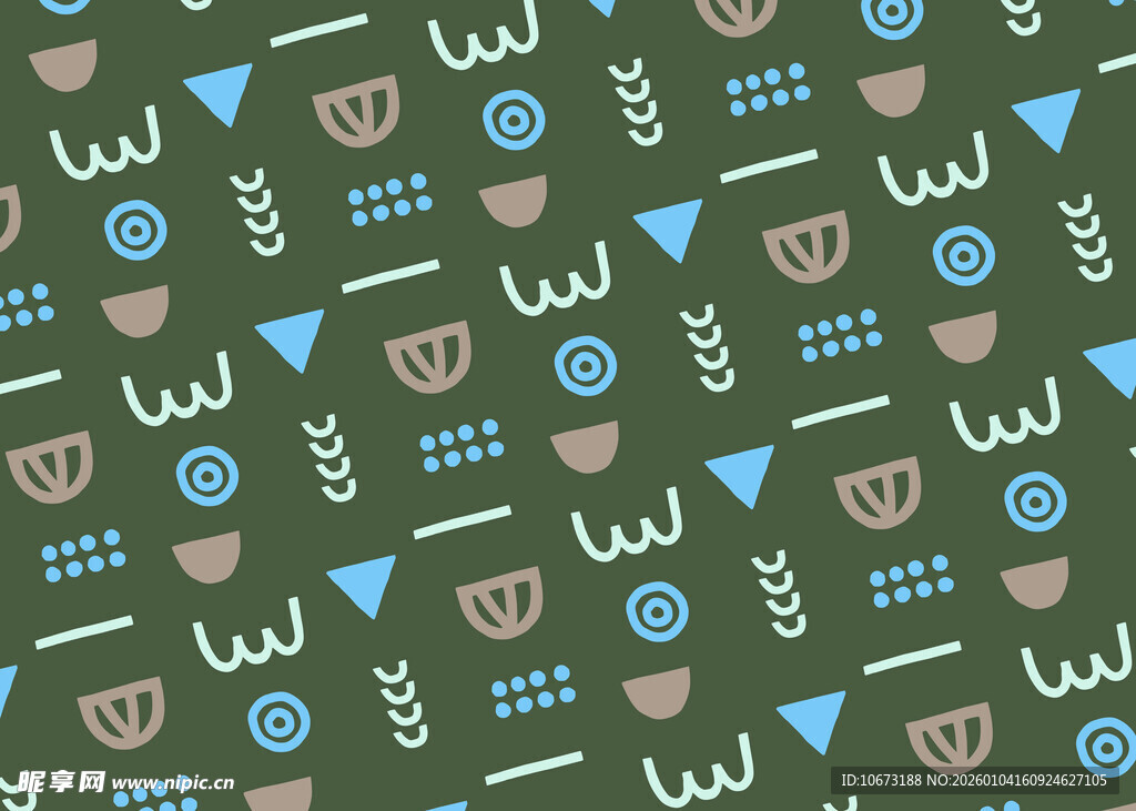 几何图案绿色背景装饰图