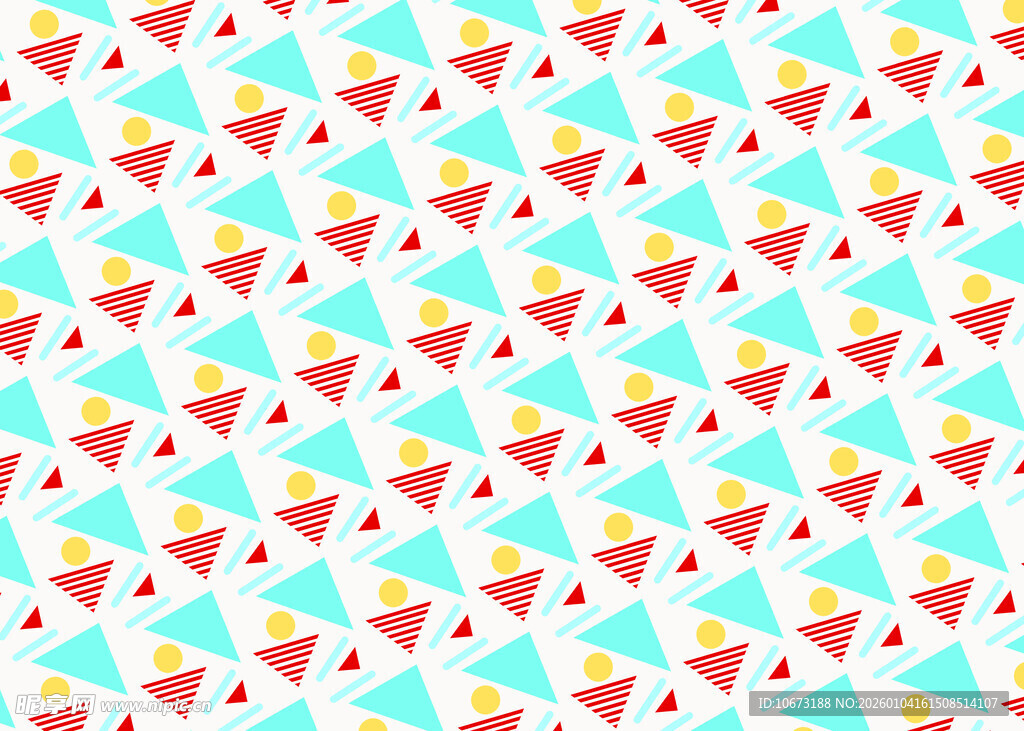 多彩三角图案背景