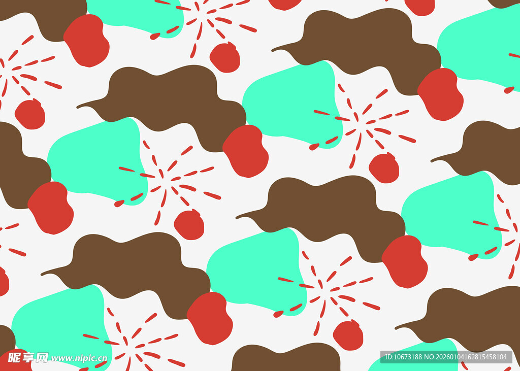 卡通风格冰淇淋图案背景