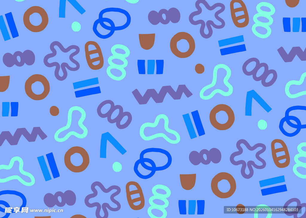 多彩几何图案无缝背景