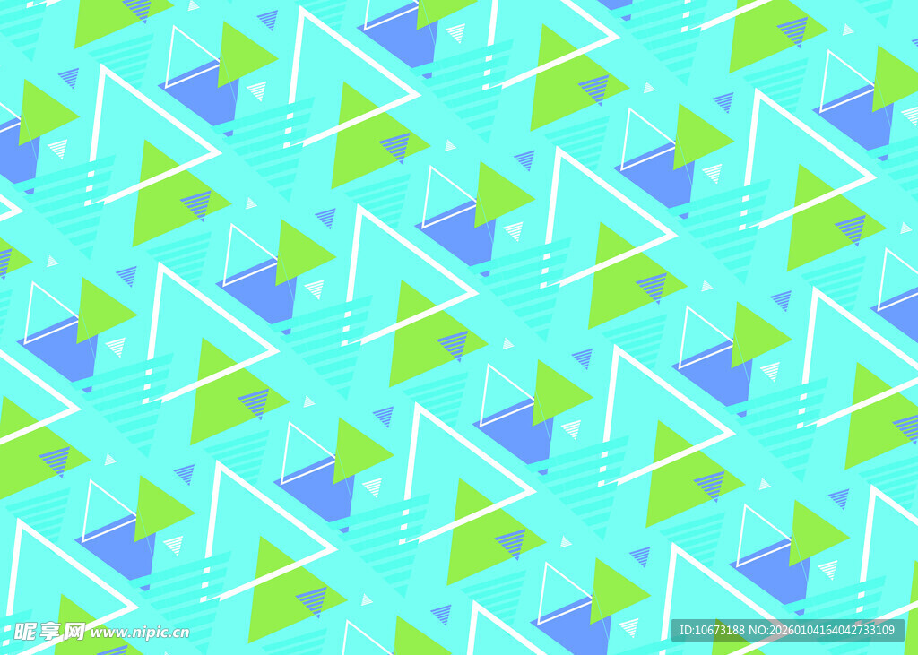 清新几何图案背景