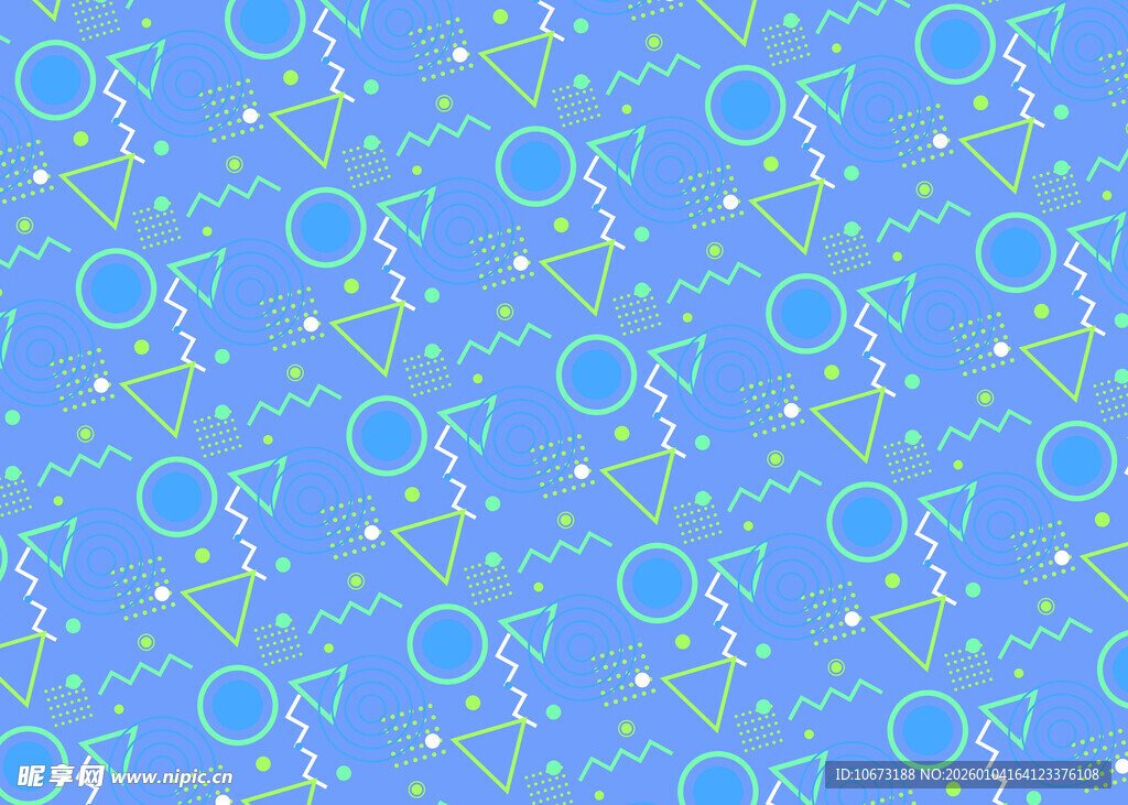 蓝色花卉图案背景纹理