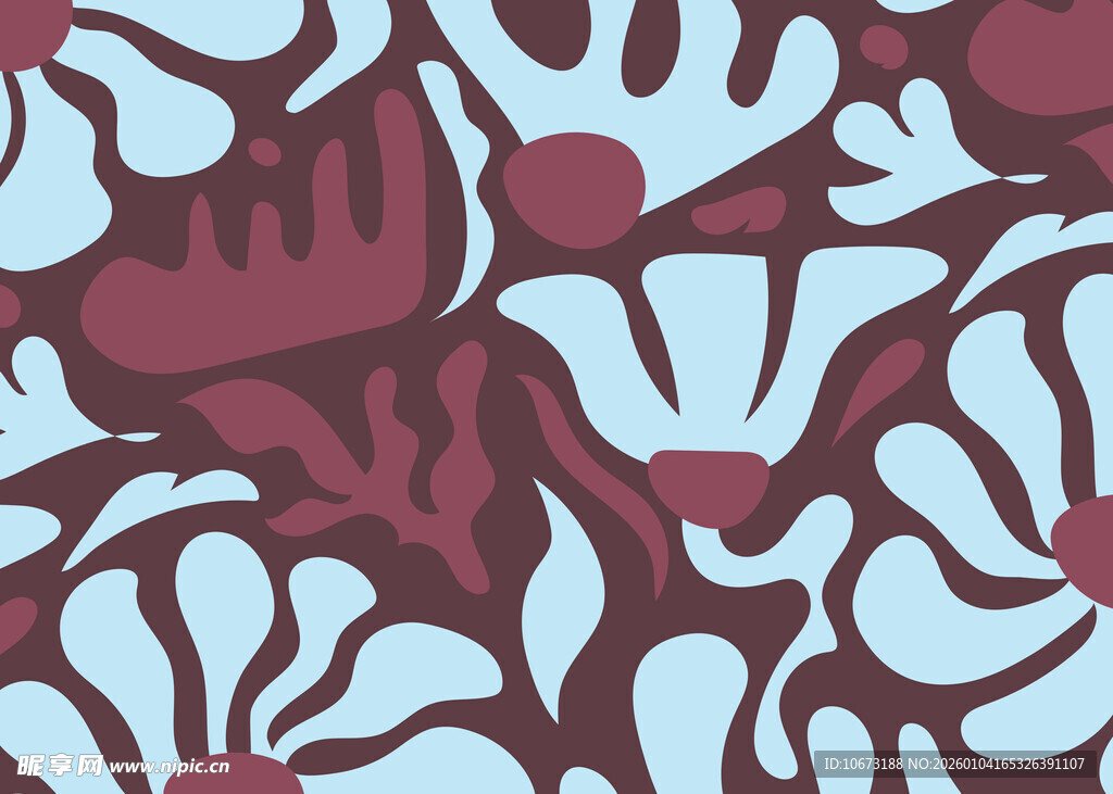 抽象花卉图案纹理设计