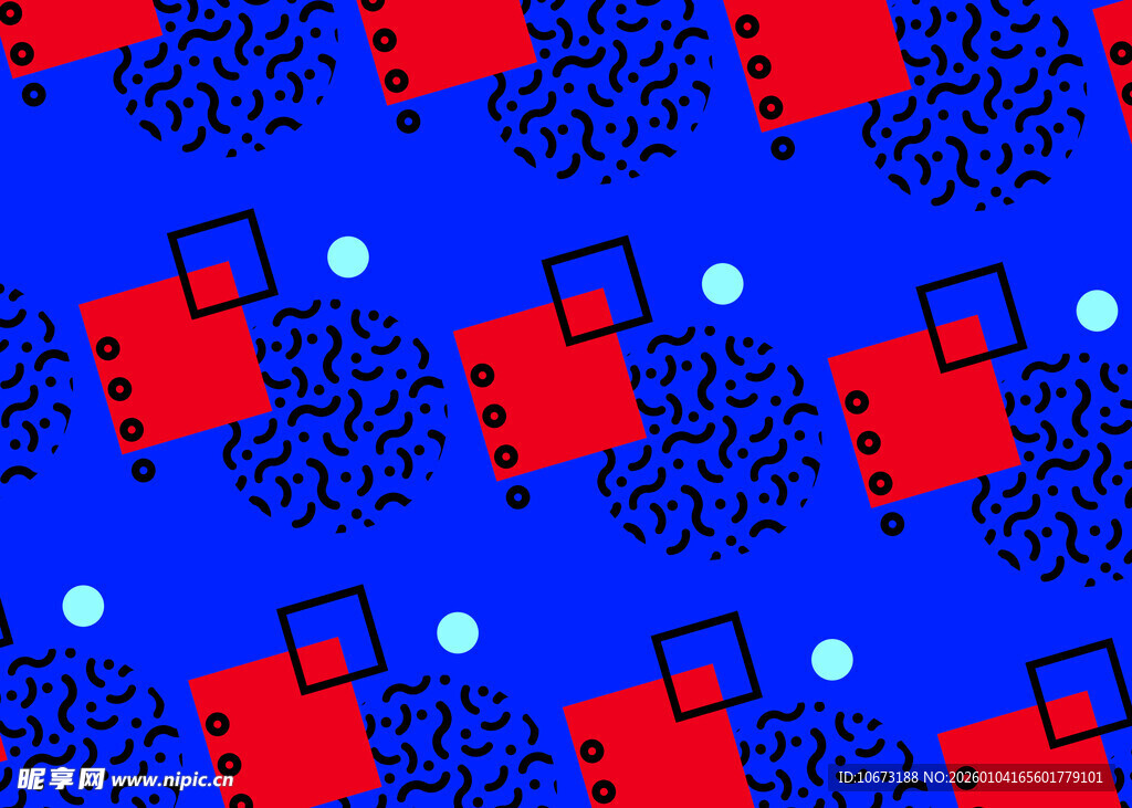 红蓝几何图案背景纹理