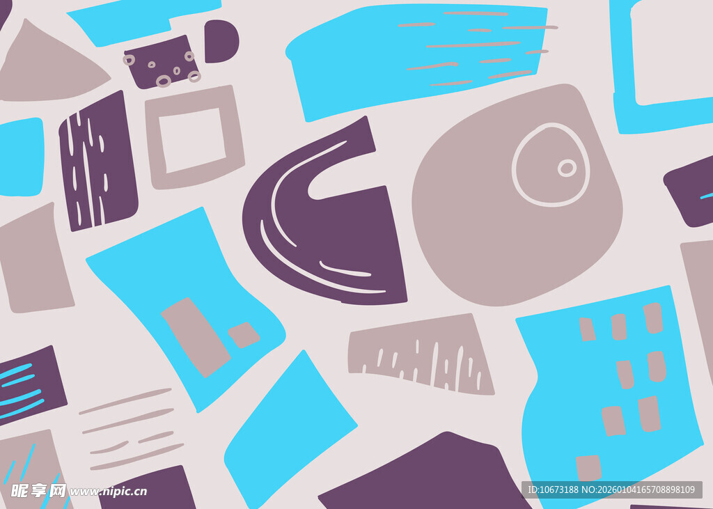 抽象几何图形拼接背景图