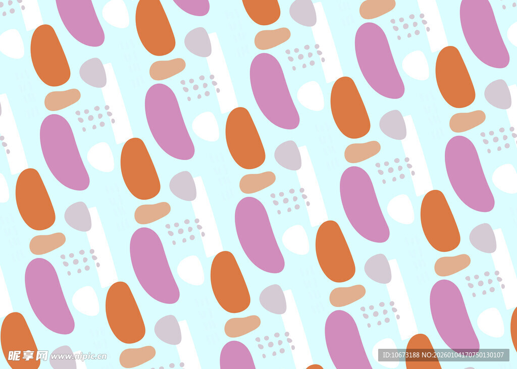 多彩脚印图案背景设计