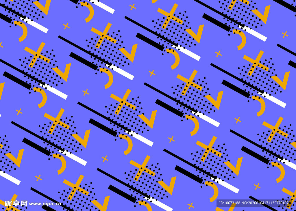 蓝色底几何图案纹理背景