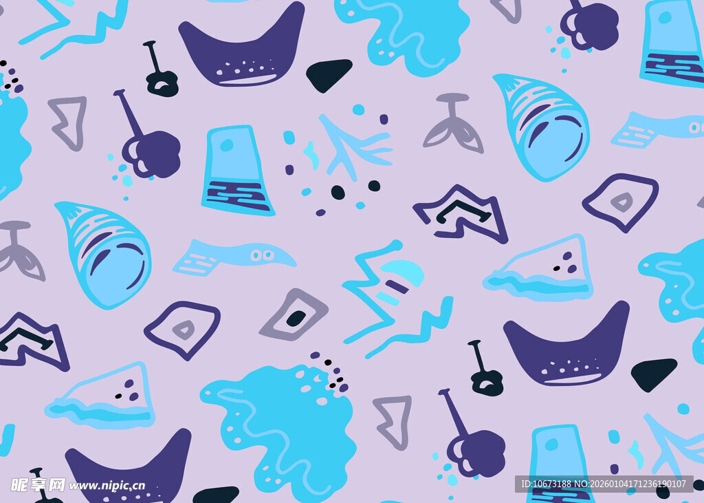 卡通风格图案背景