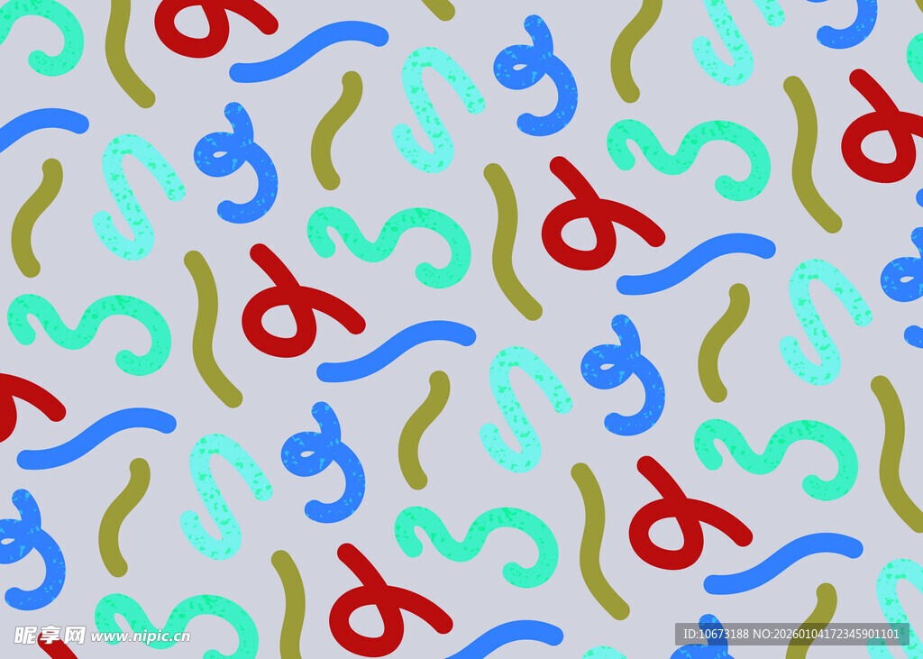 多彩抽象线条图案背景