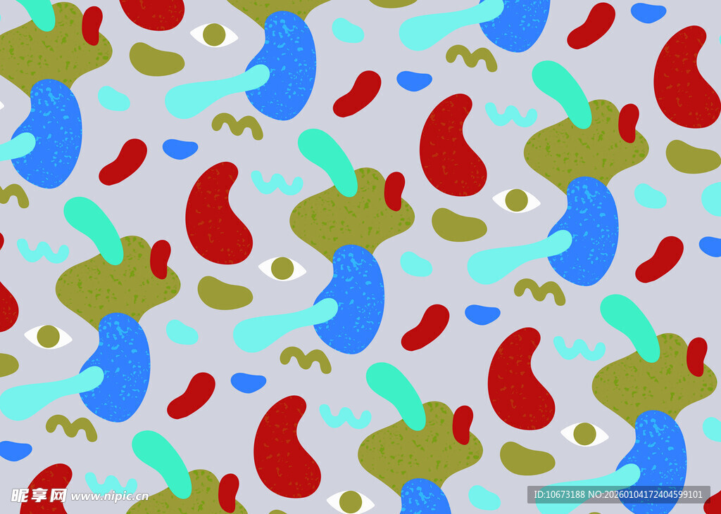 多彩抽象几何图案背景