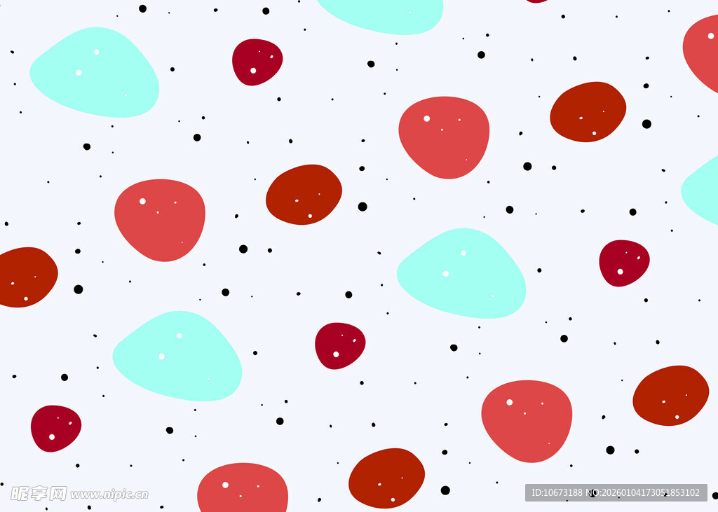 波点几何图案背景纹理