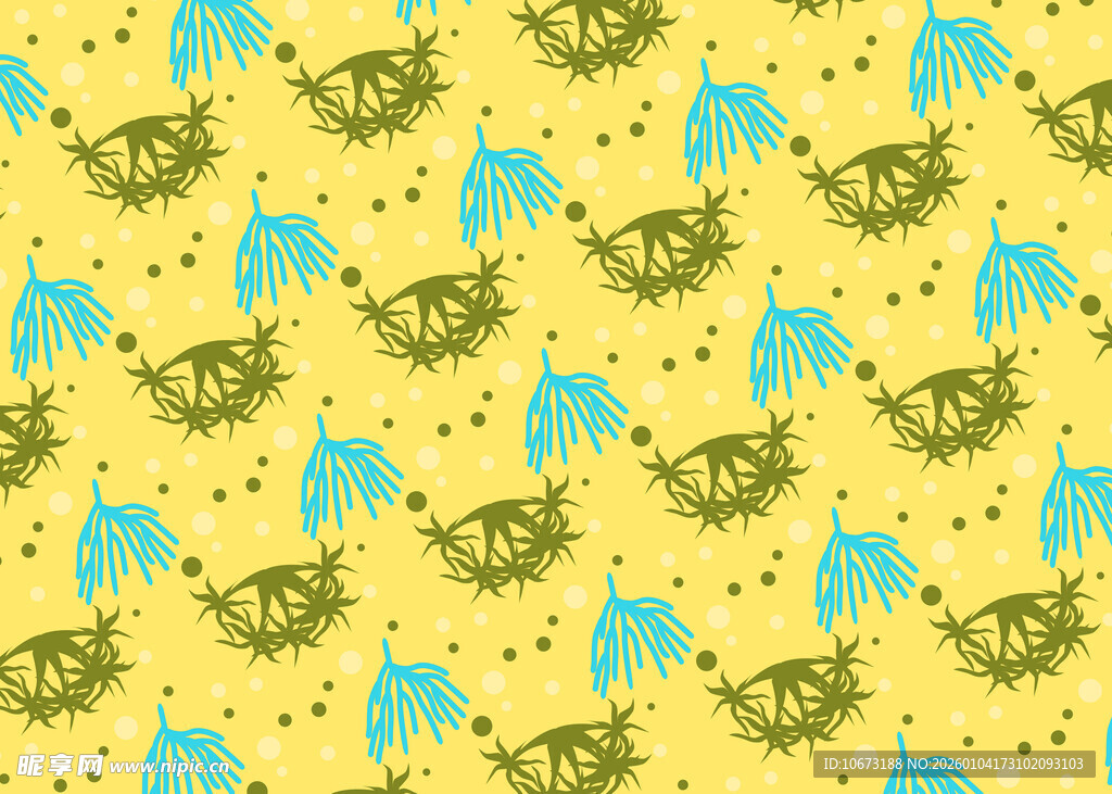 黄色背景动物图案纹理