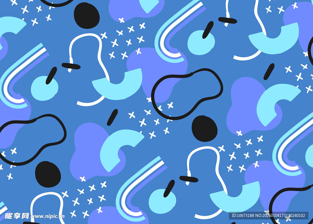 蓝紫色调抽象雨具图案背景