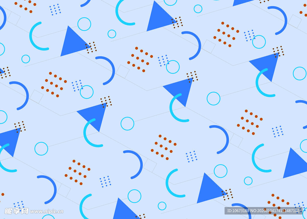 蓝色几何图案背景纹理