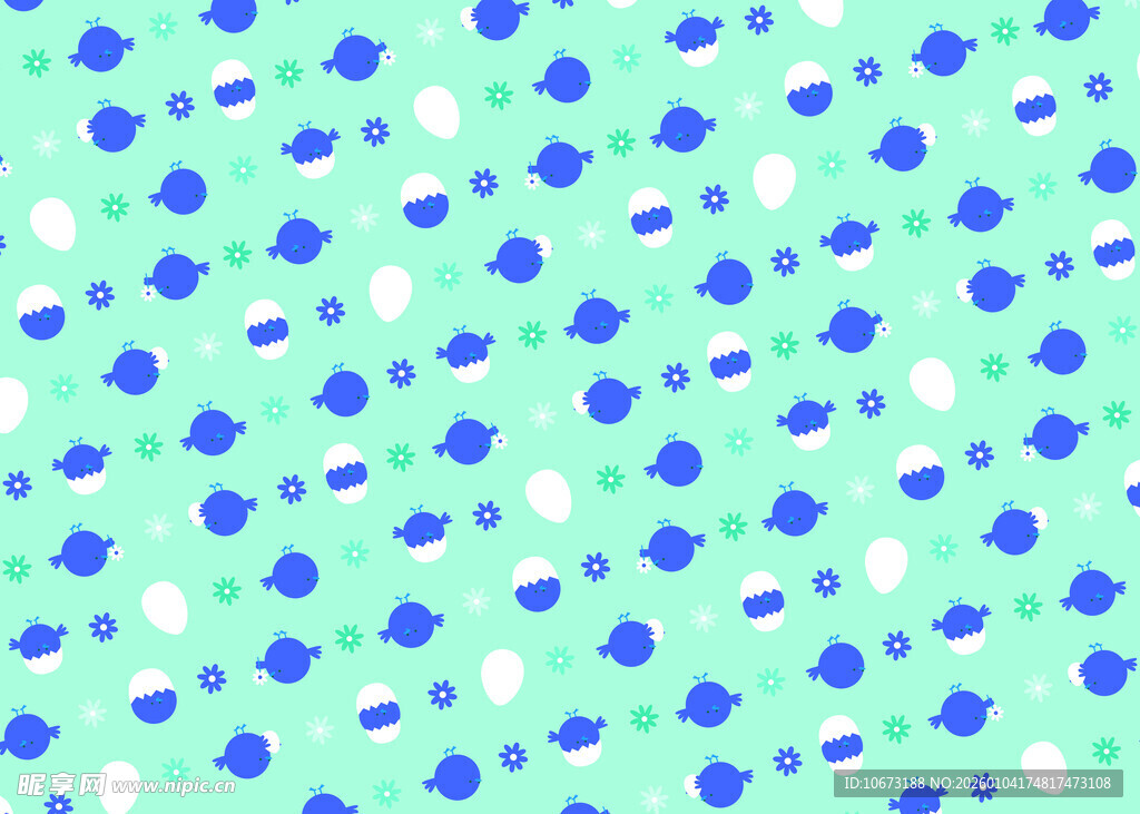 蓝绿底色的几何图案背景