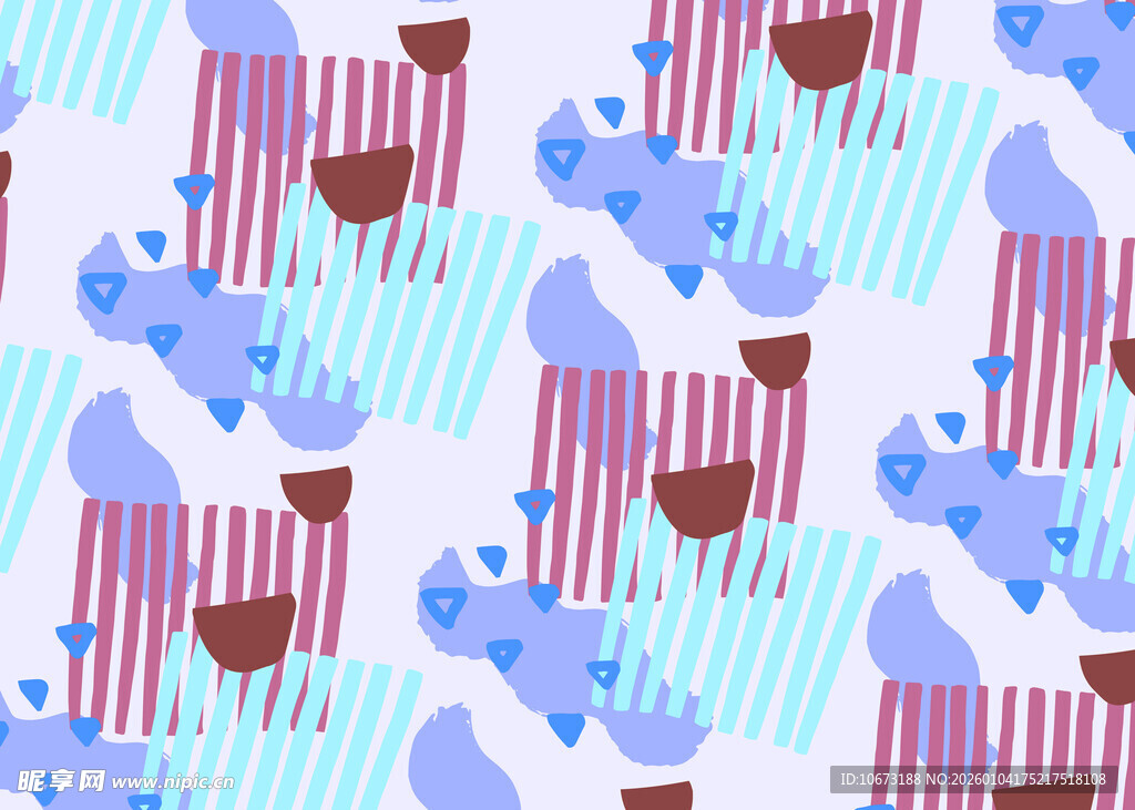 多彩动物条纹图案背景