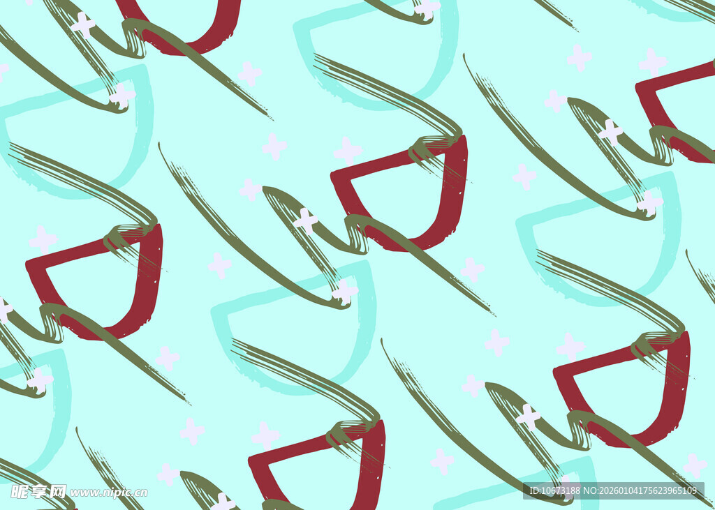 红色眼镜图案背景纹理