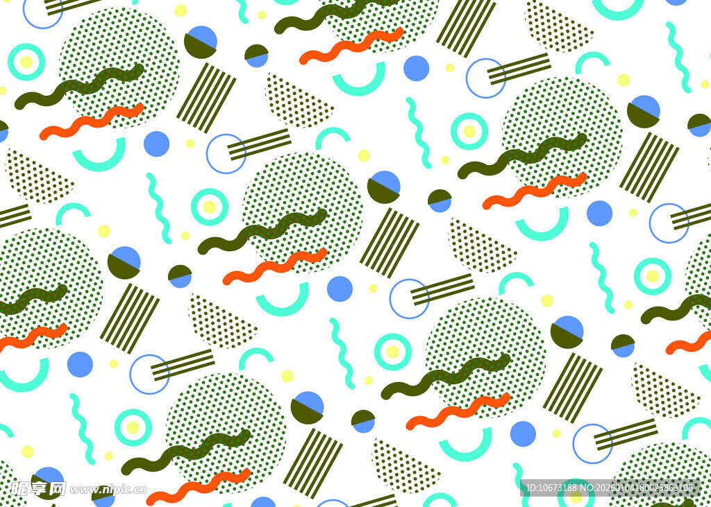 多彩抽象几何图案背景