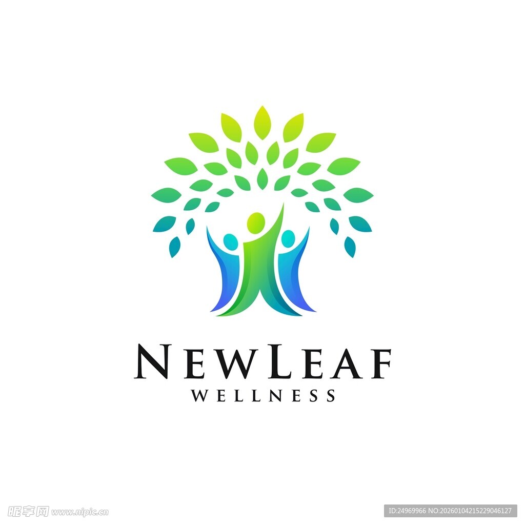 NEWLEAF健康标志设计