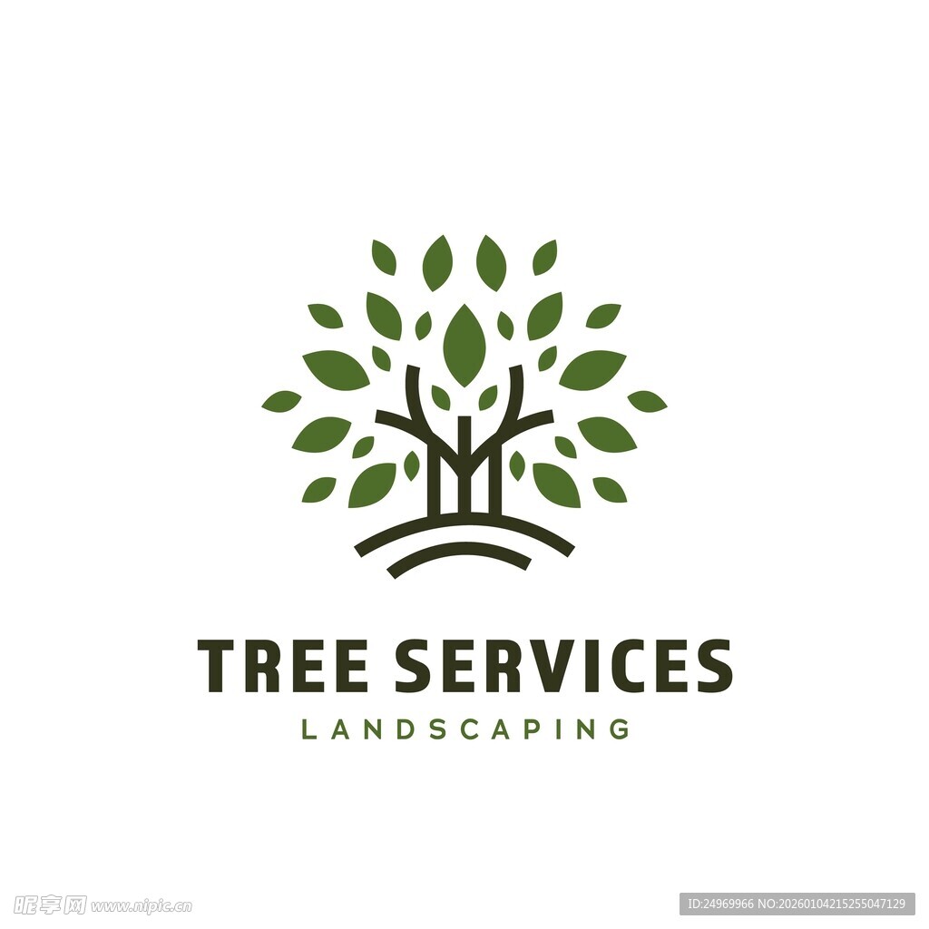树木服务公司标志设计