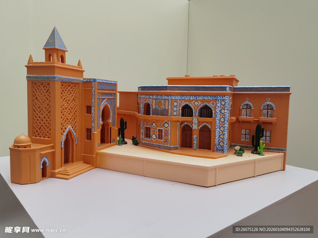 精美城堡建筑模型展示