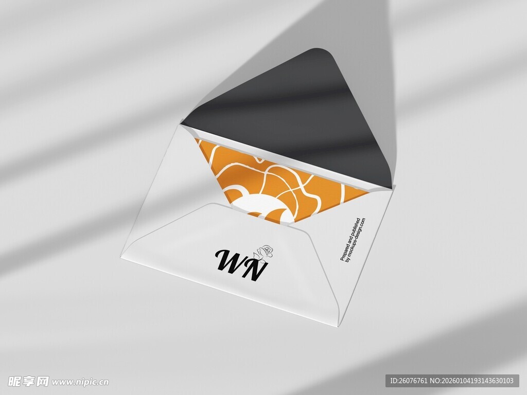 高档邀请函VI样机效果图 图片