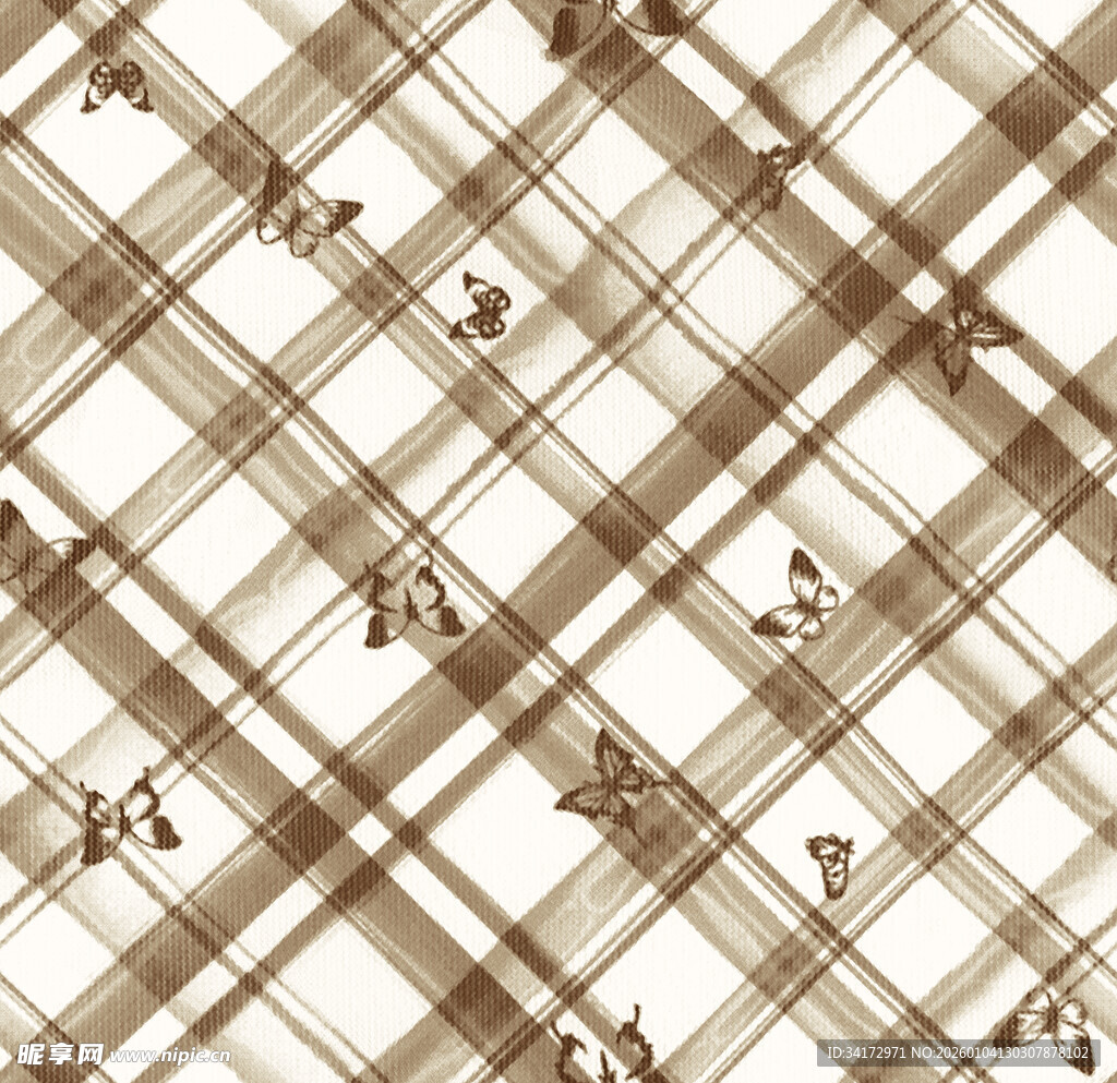 棕色格子花纹图案背景