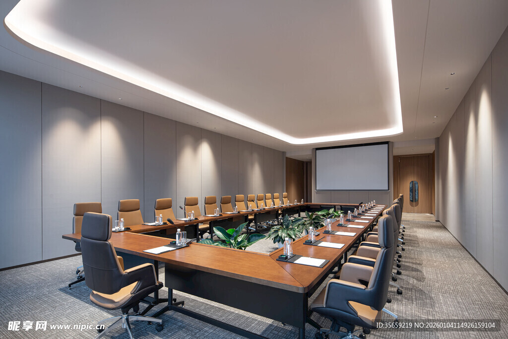 现代风格会议室场景