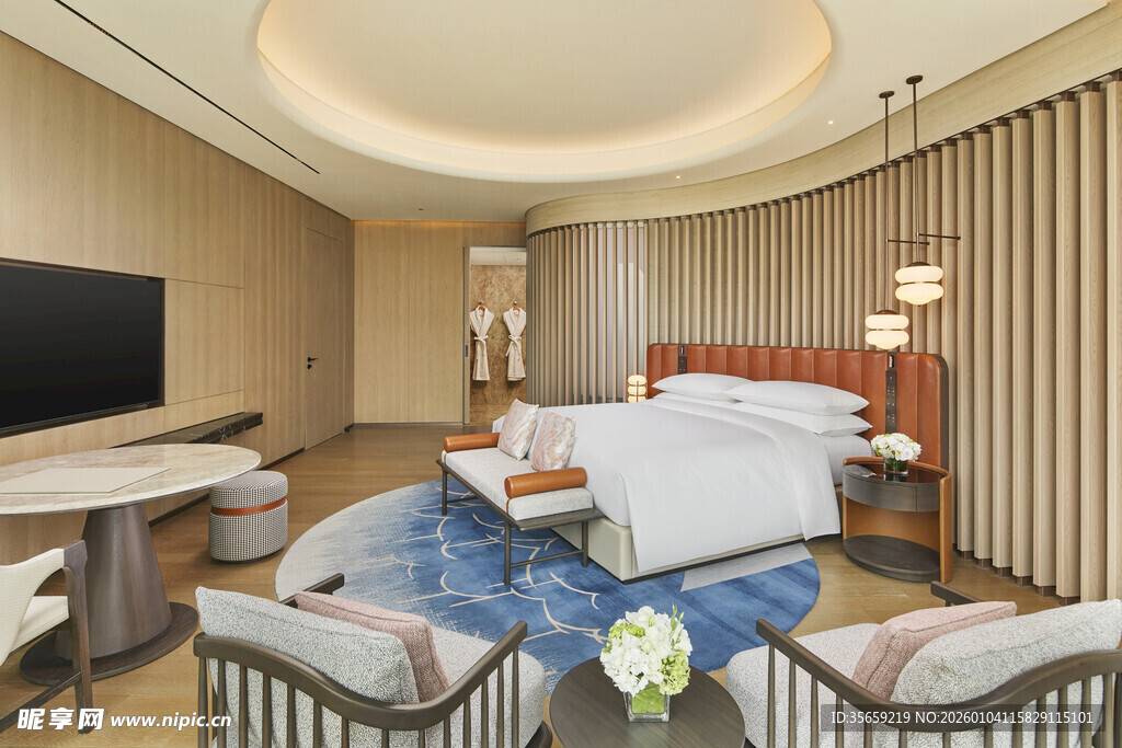 豪华现代风格酒店客房