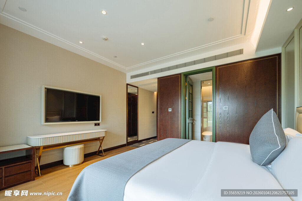 现代简约风格的舒适卧室