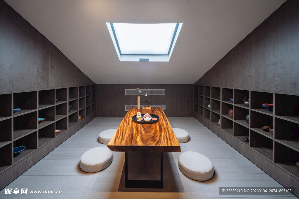 日式简约茶室榻榻米空间