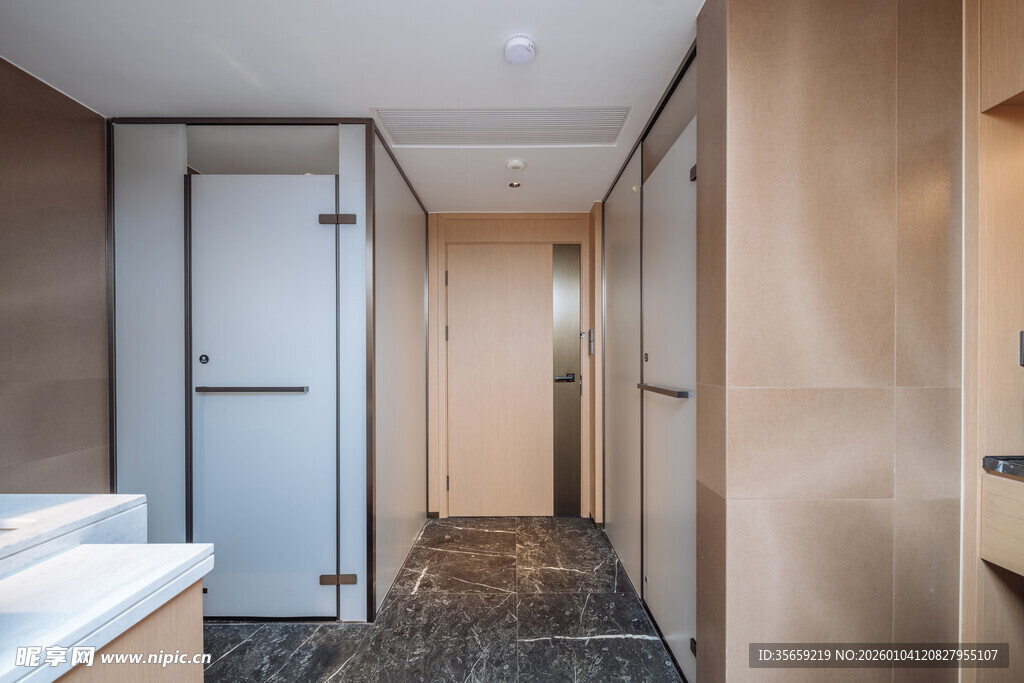 现代简约风格室内走廊场景