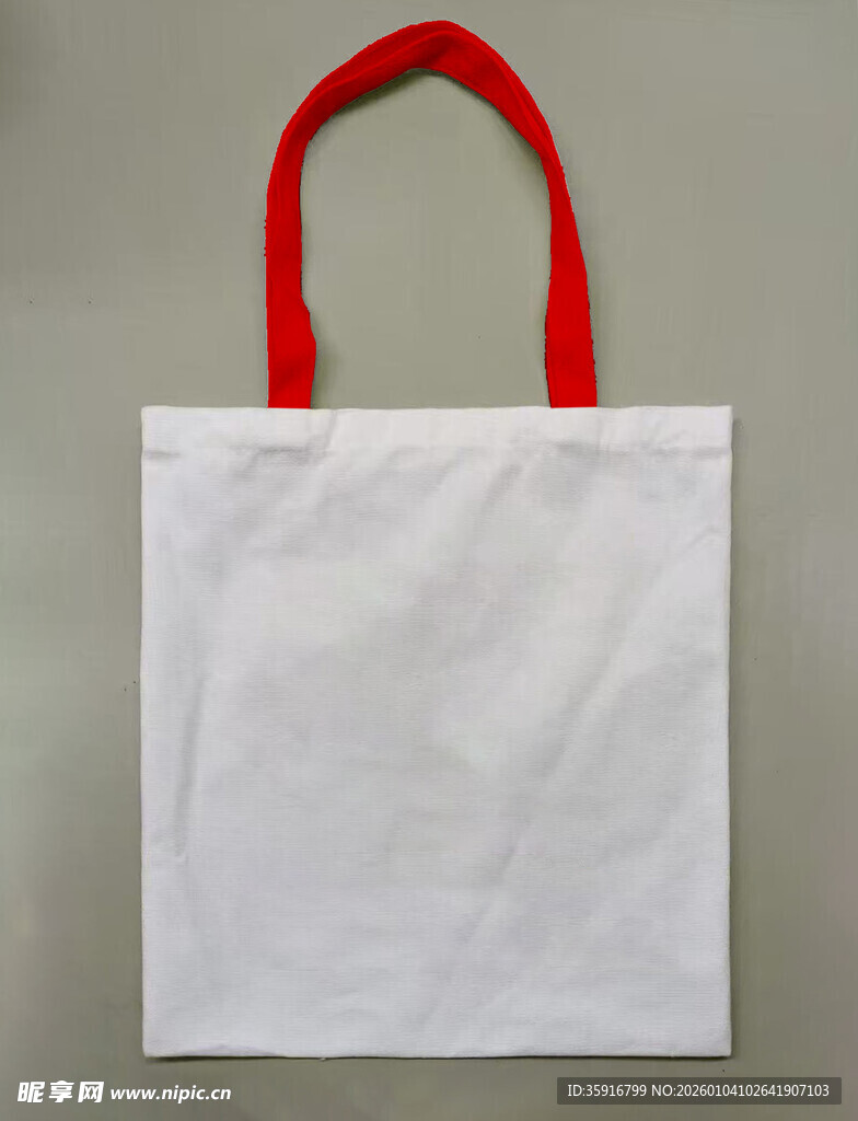 白色帆布手提袋