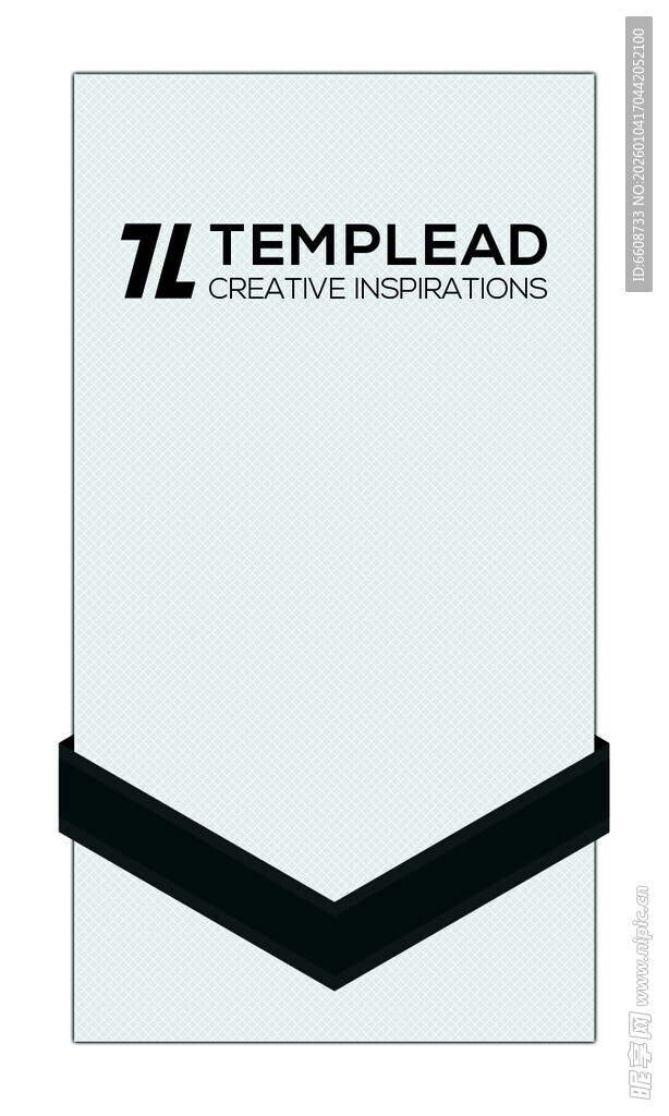 简约黑白风格T恤模板