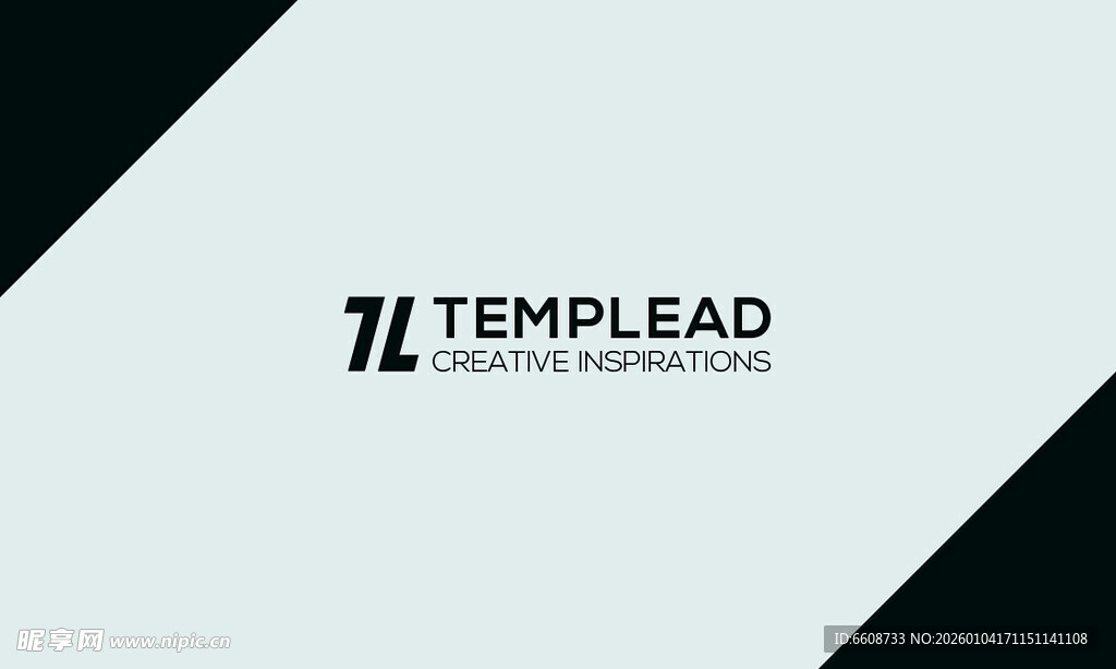 简洁黑白模板设计