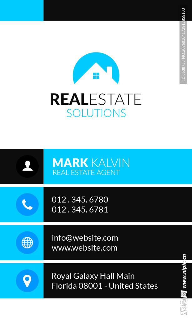 房地产名片设计模板
