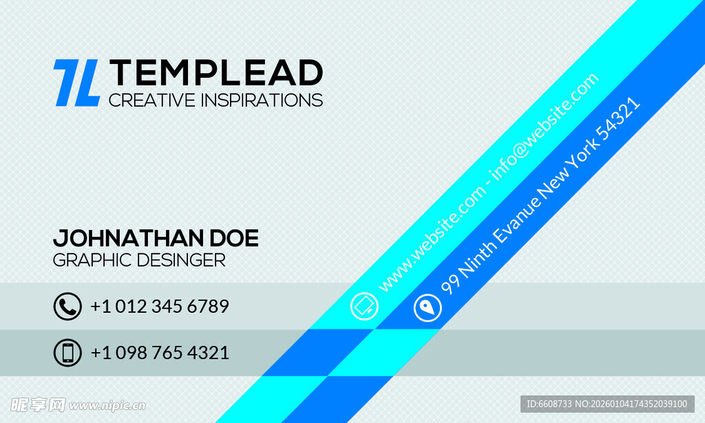 现代简约风格名片设计